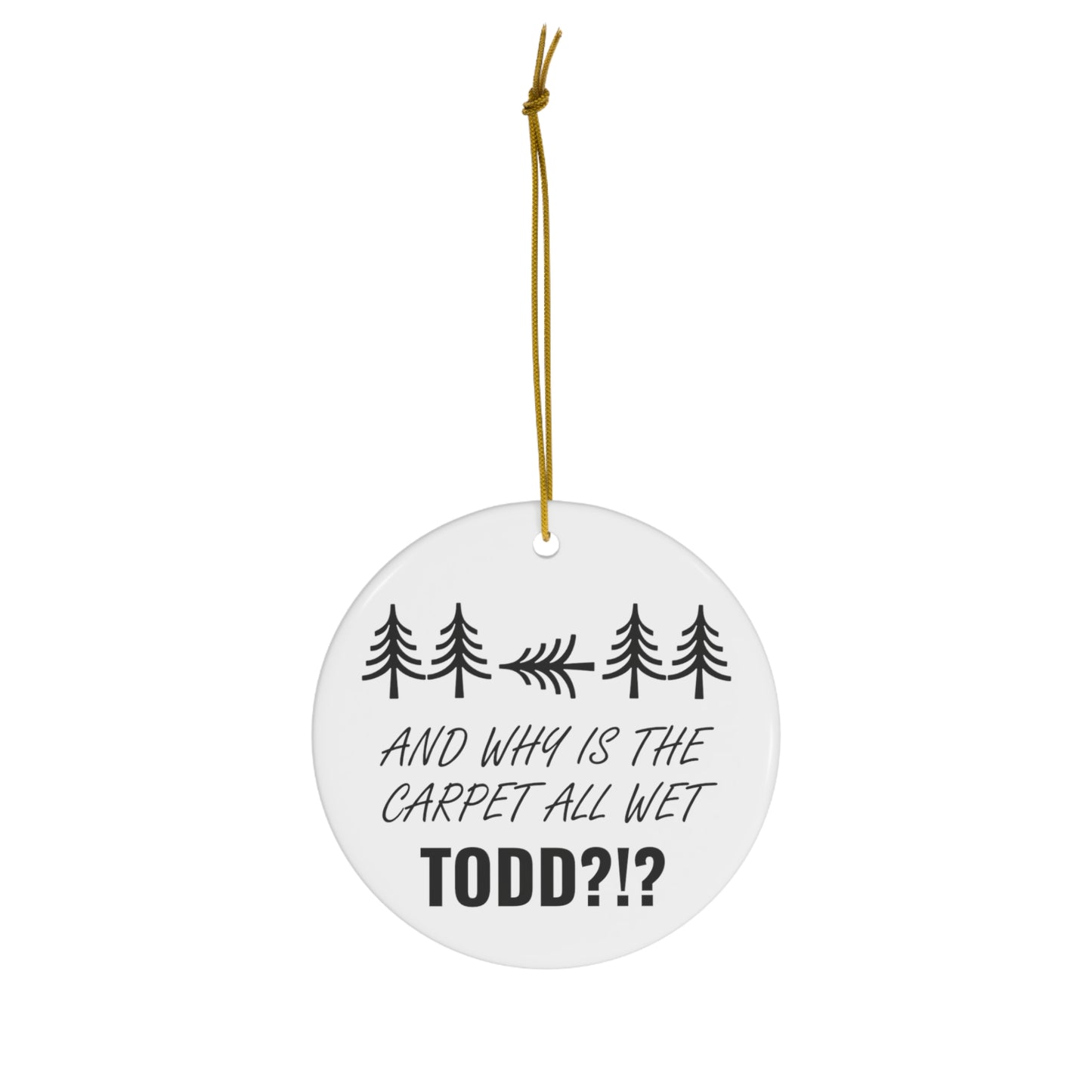 Todd & Margo - Ceramic Double Sided Ornament