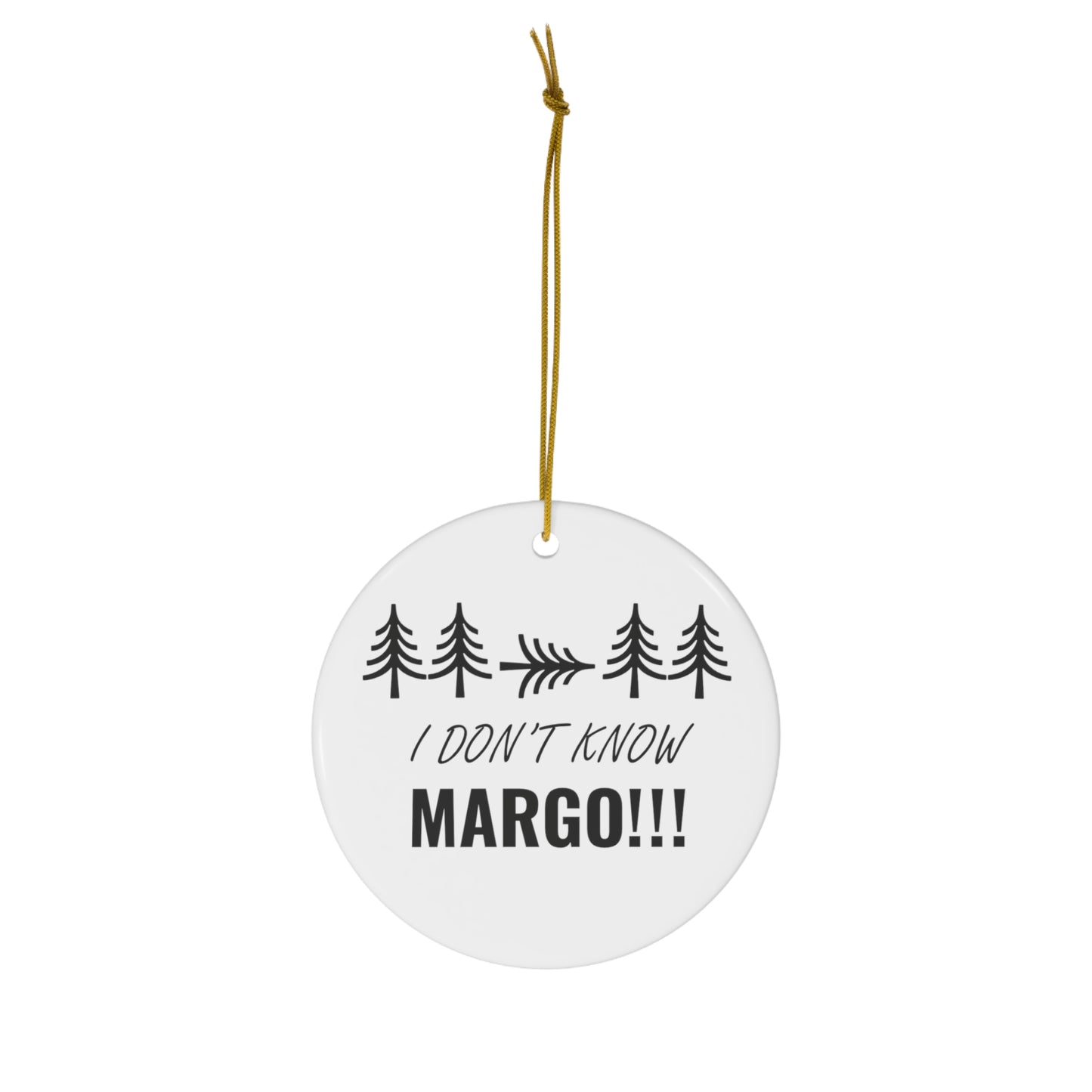 Todd & Margo - Ceramic Double Sided Ornament